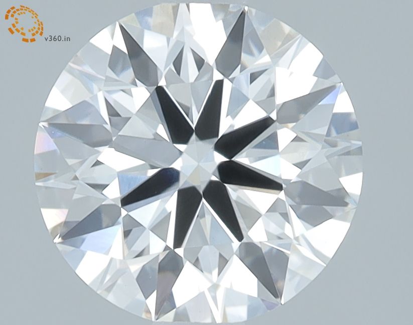 1.56 Carat Round Lab Diamond with  Cut Diamond in 14KT  view 1

