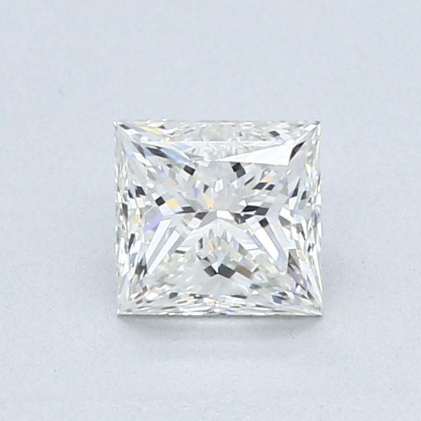 0.7 Carat Princess Natural Diamond with  Cut Diamond in 14KT  view 1
