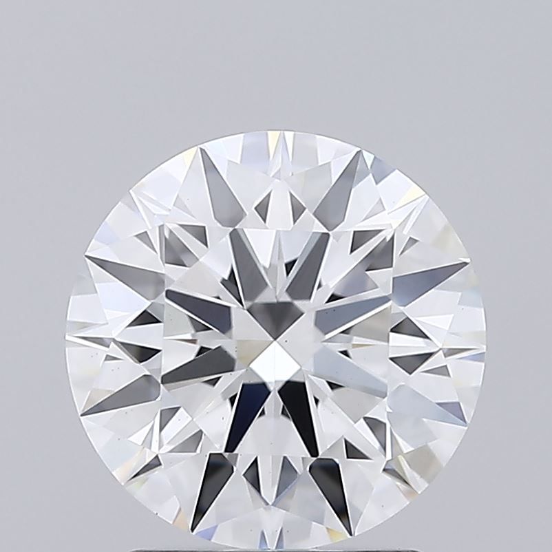2.02 Carat Round Lab Diamond with  Cut Diamond in 14KT  view 1
