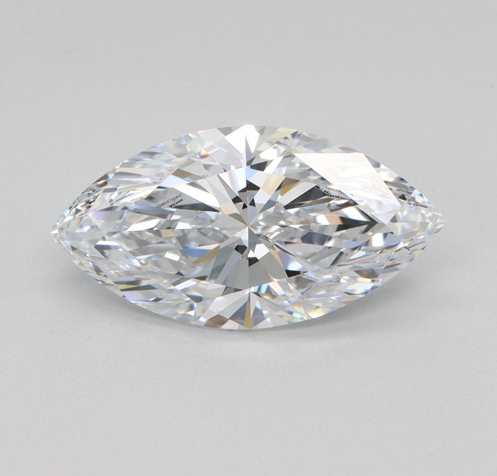 1.81 Carat Marquise Lab Diamond with  Cut Diamond in 14KT  view 1
