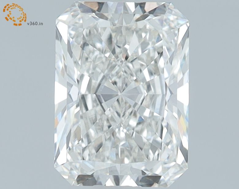 1.43 Carat Radiant Lab Diamond with  Cut Diamond in 14KT  view 1
