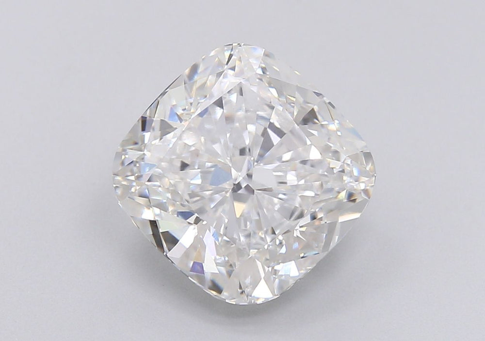 4.1 Carat Cushion Lab Diamond with  Cut Diamond in 14KT  view 1
