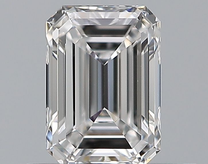 0.51 Carat Emerald Natural Diamond with  Cut Diamond in 14KT  view 1
