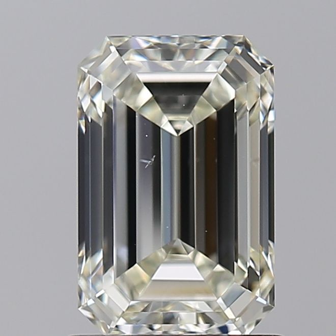 1.53 Carat Emerald Natural Diamond with  Cut Diamond in 14KT  view 1

