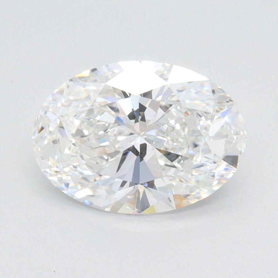 1.7 Carat Oval Lab Diamond with  Cut Diamond in 14KT  view 1
