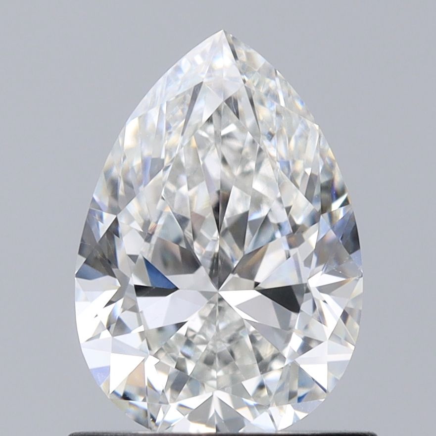 0.9 Carat Pear Natural Diamond with  Cut Diamond in 14KT  view 1
