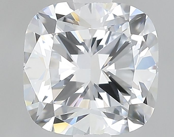 1.35 Carat Cushion Lab Diamond with  Cut Diamond in 14KT  view 1
