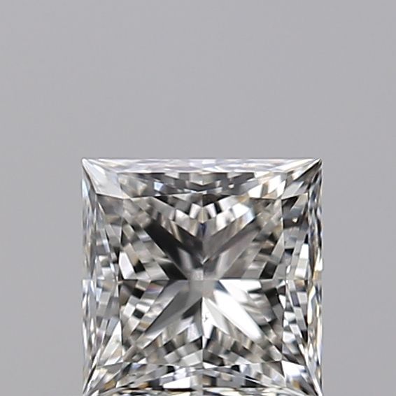 0.55 Carat Princess Natural Diamond with  Cut Diamond in 14KT  view 1
