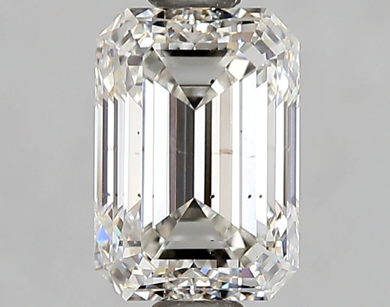 1.01 Carat Emerald Natural Diamond with  Cut Diamond in 14KT  view 1

