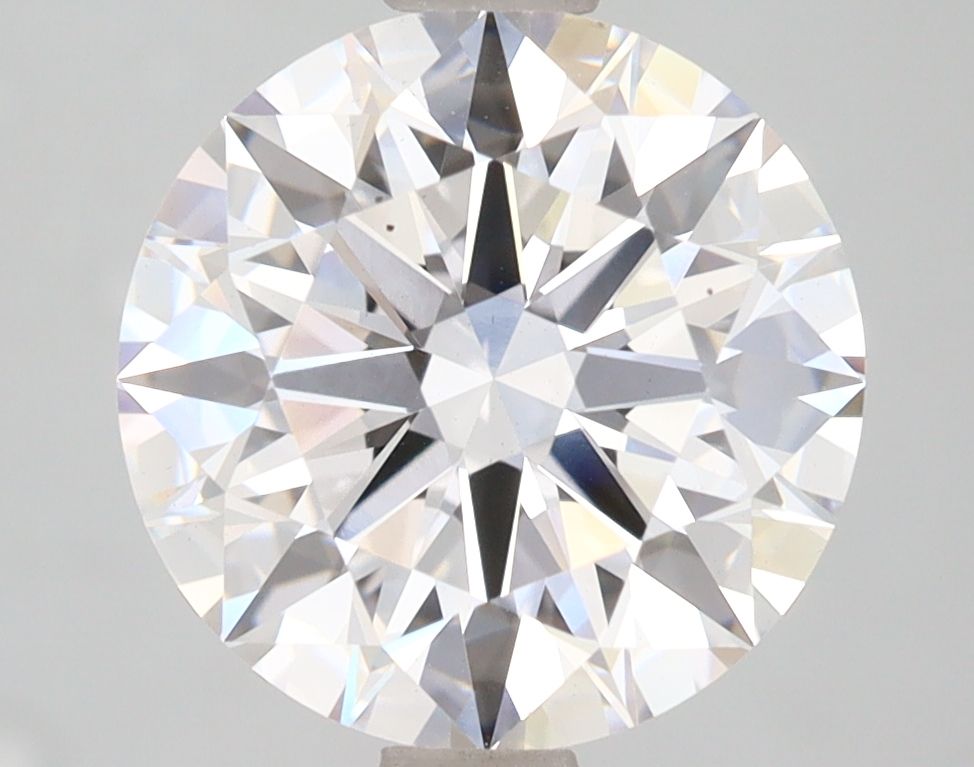 3.46 Carat Round Lab Diamond with  Cut Diamond in 14KT  view 1
