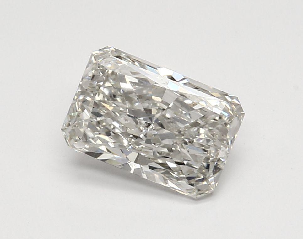 2.0 Carat Radiant Lab Diamond with  Cut Diamond in 14KT  view 1
