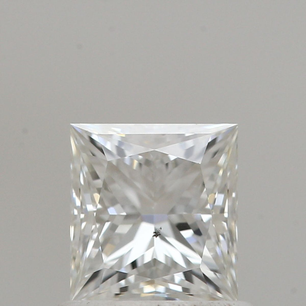0.81 Carat Princess Natural Diamond with  Cut Diamond in 14KT  view 1
