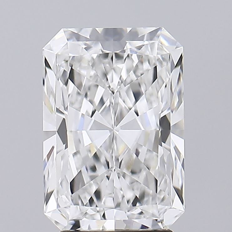 3.08 Carat Radiant Lab Diamond with  Cut Diamond in 14KT  view 1
