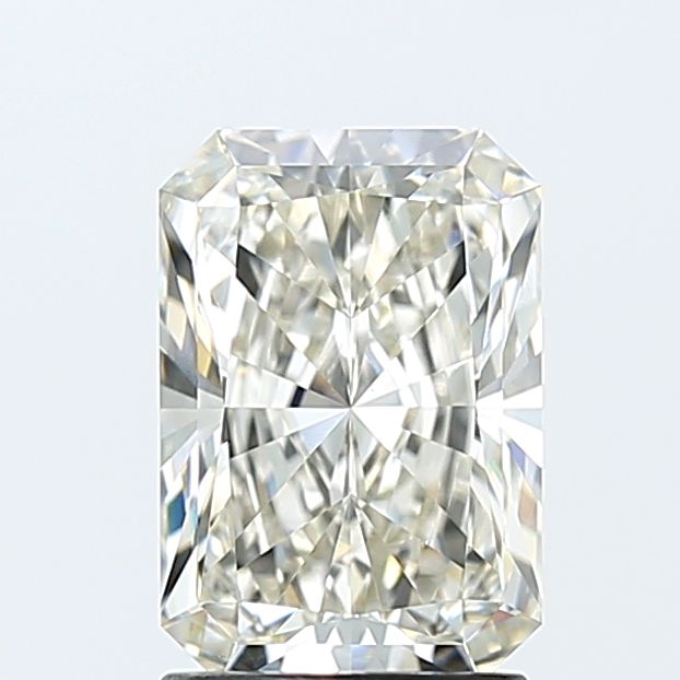 2.05 Carat Radiant Lab Diamond with  Cut Diamond in 14KT  view 1

