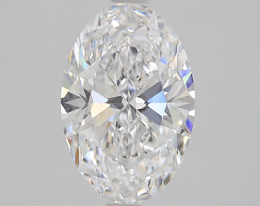 1.74 Carat Oval Natural Diamond with  Cut Diamond in 14KT  view 1

