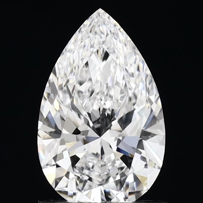 1.15 Carat Pear Lab Diamond with  Cut Diamond in 14KT  view 1
