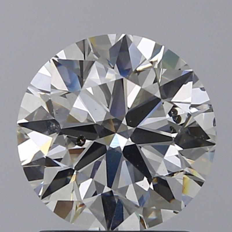 1.77 Carat Round Natural Diamond with  Cut Diamond in 14KT  view 1
