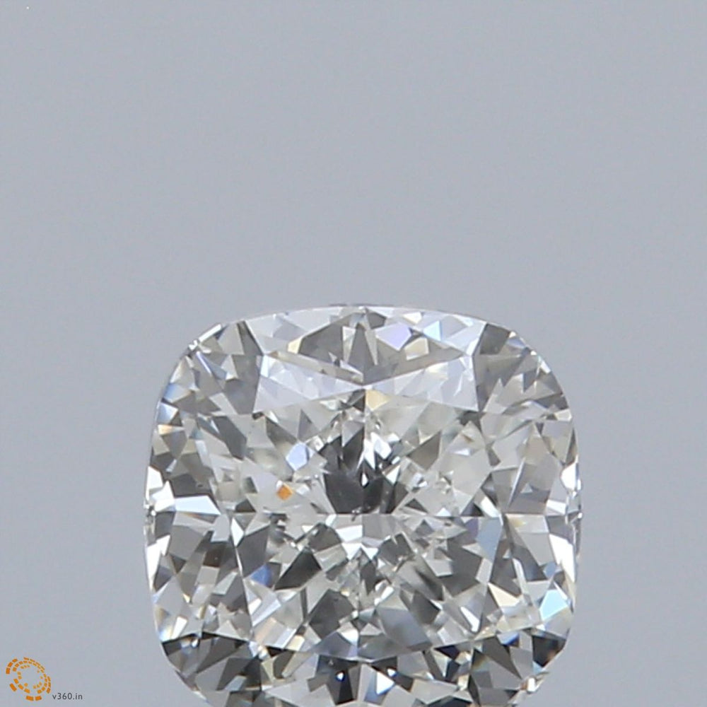 0.9 Carat CUSHION Natural Diamond with  Cut Diamond in 14KT  view 1
