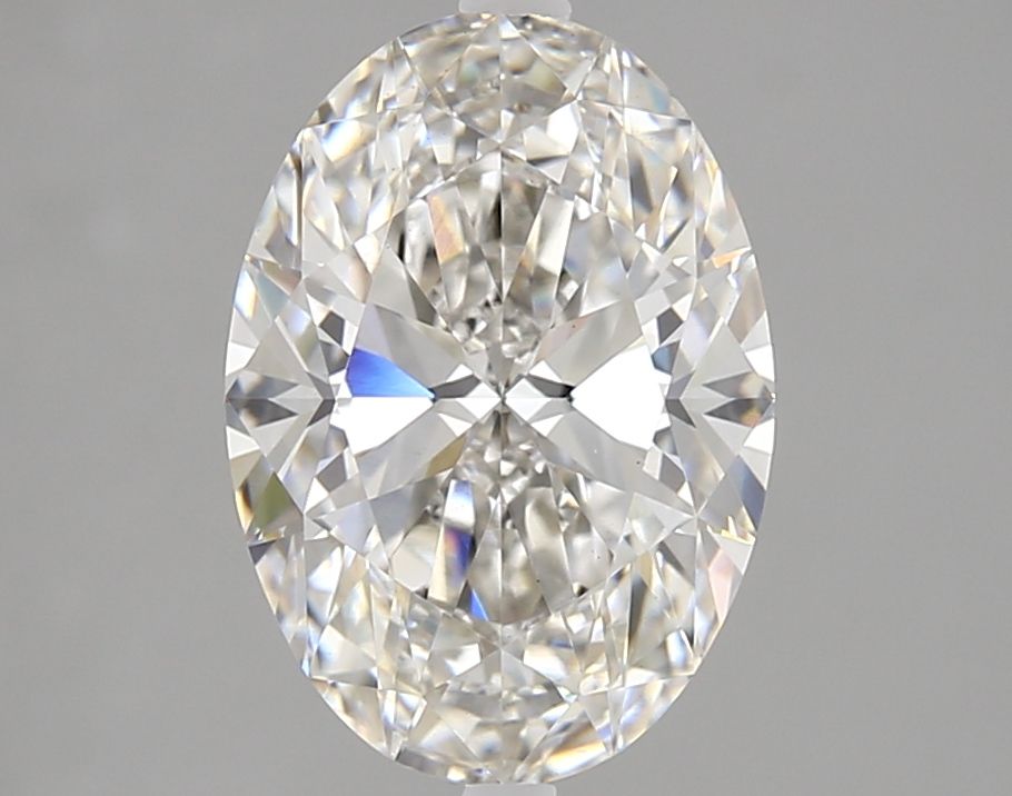 3.01 Carat Oval Lab Diamond with  Cut Diamond in 14KT  view 1
