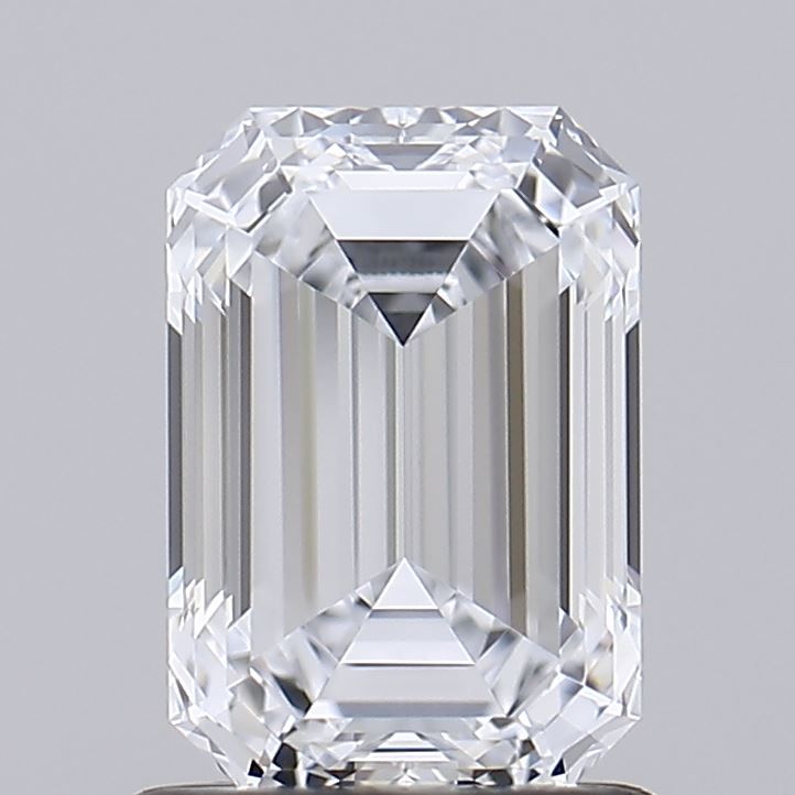 1.21 Carat Emerald Lab Diamond with  Cut Diamond in 14KT  view 1
