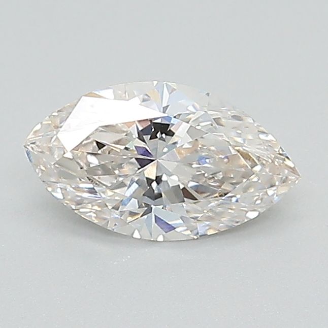 0.58 Carat Marquise lab Diamond with  Cut Diamond in 14KT  view 1

