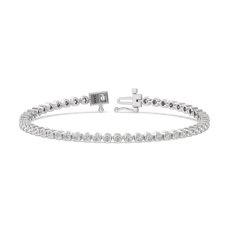Bezel Lab Diamond Tennis Bracelet