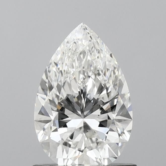1.03 Carat Pear Lab Diamond with  Cut Diamond in 14KT  view 1
