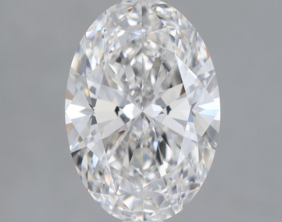 1.64 Carat Oval Lab Diamond with  Cut Diamond in 14KT  view 1
