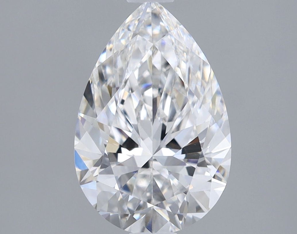 1.57 Carat Pear Lab Diamond with  Cut Diamond in 14KT  view 1
