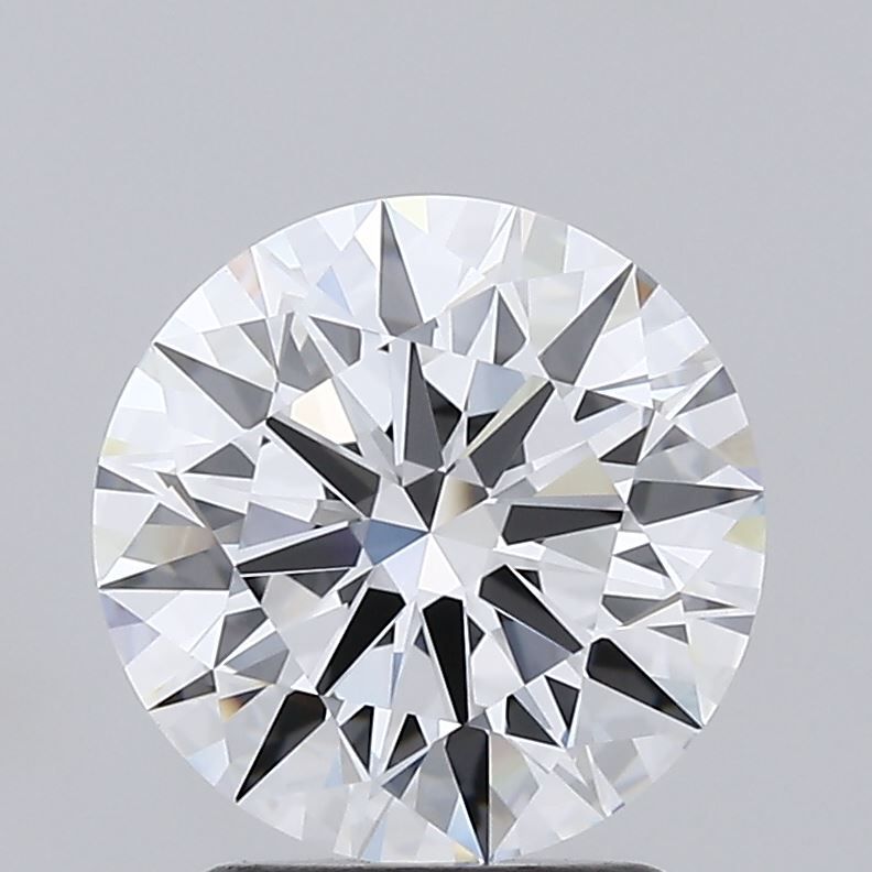 2.04 Carat Round Lab Diamond with  Cut Diamond in 14KT  view 1
