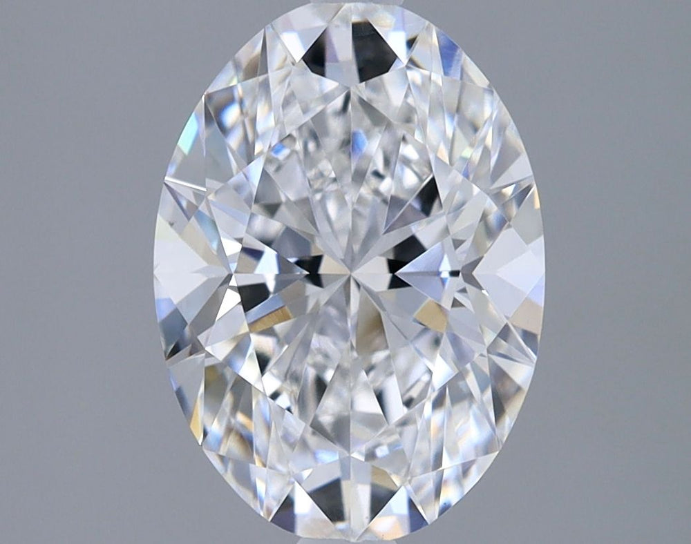 2.0 Carat Oval Lab Diamond with  Cut Diamond in 14KT  view 1
