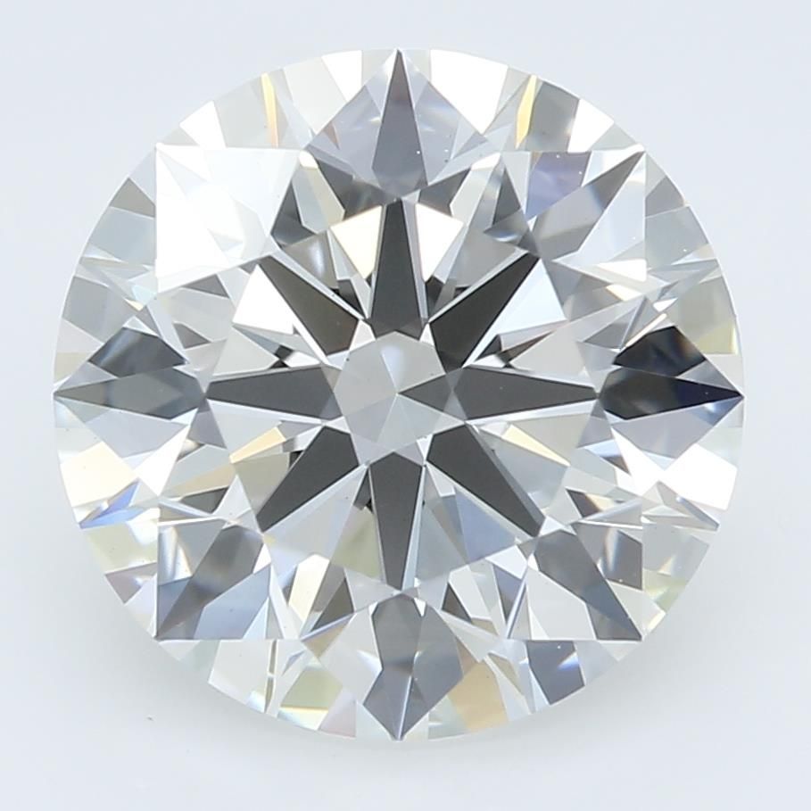 2.71 Carat Round Lab Diamond with  Cut Diamond in 14KT  view 1
