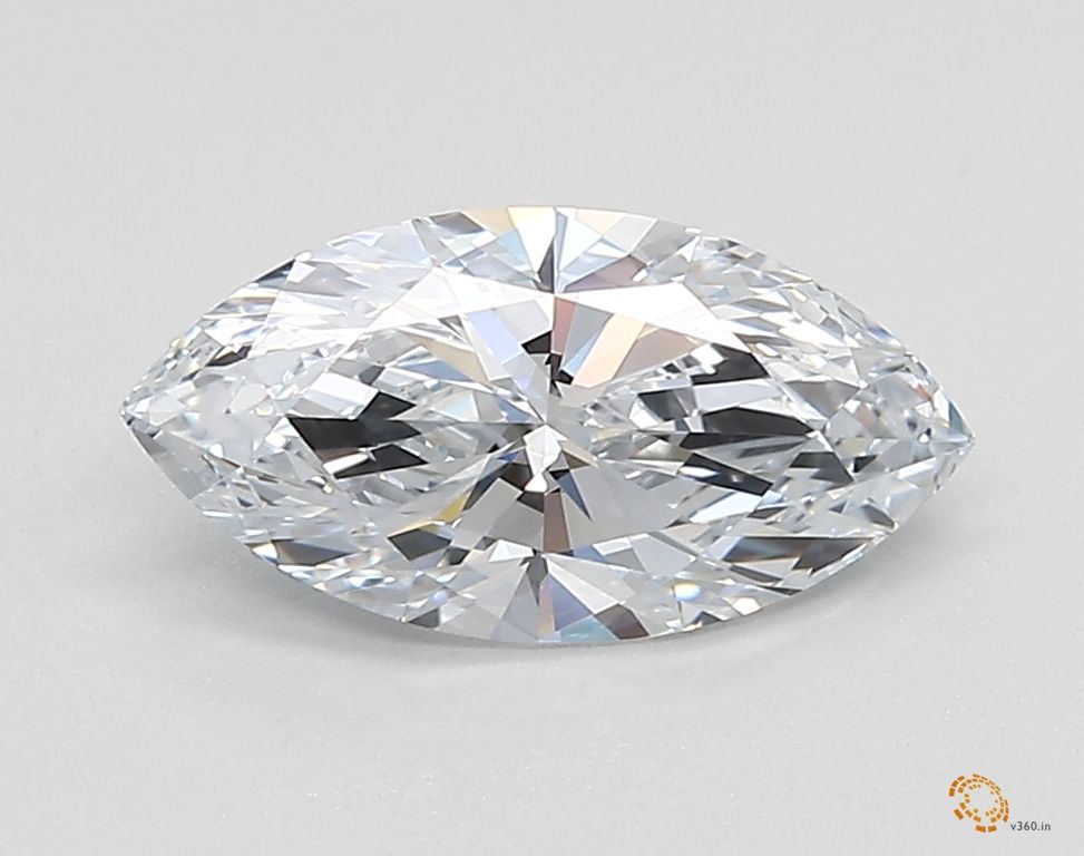1.21 Carat Marquise Lab Diamond with  Cut Diamond in 14KT  view 1
