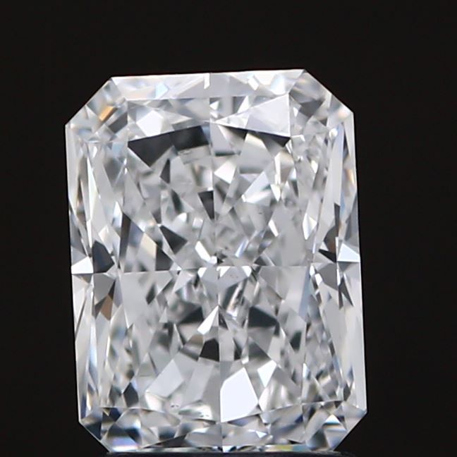2.02 Carat Radiant Lab Diamond with  Cut Diamond in 14KT  view 1
