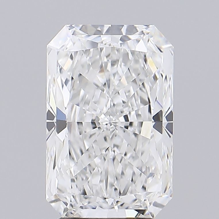 3.1 Carat Radiant Lab Diamond with  Cut Diamond in 14KT  view 1
