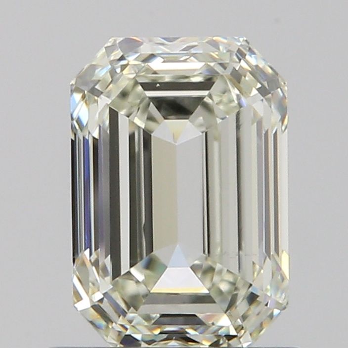 0.91 Carat Emerald Natural Diamond with  Cut Diamond in 14KT  view 1
