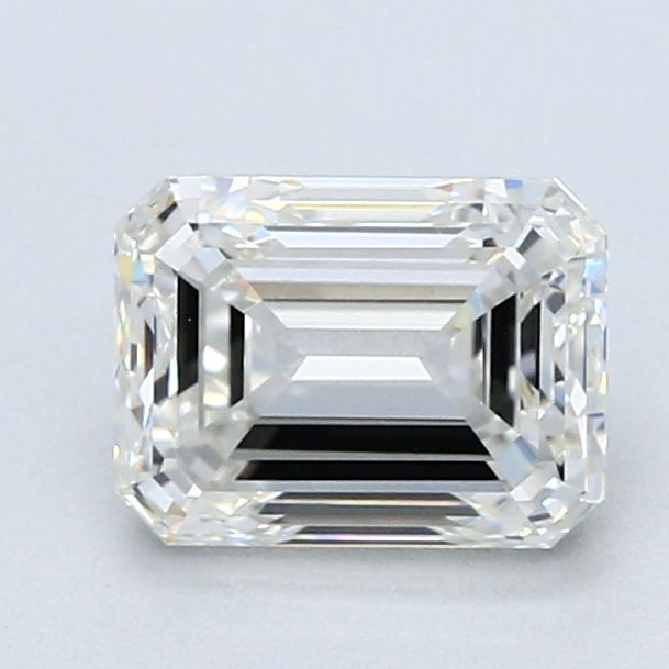 1.52 Carat Emerald Natural Diamond with  Cut Diamond in 14KT  view 1
