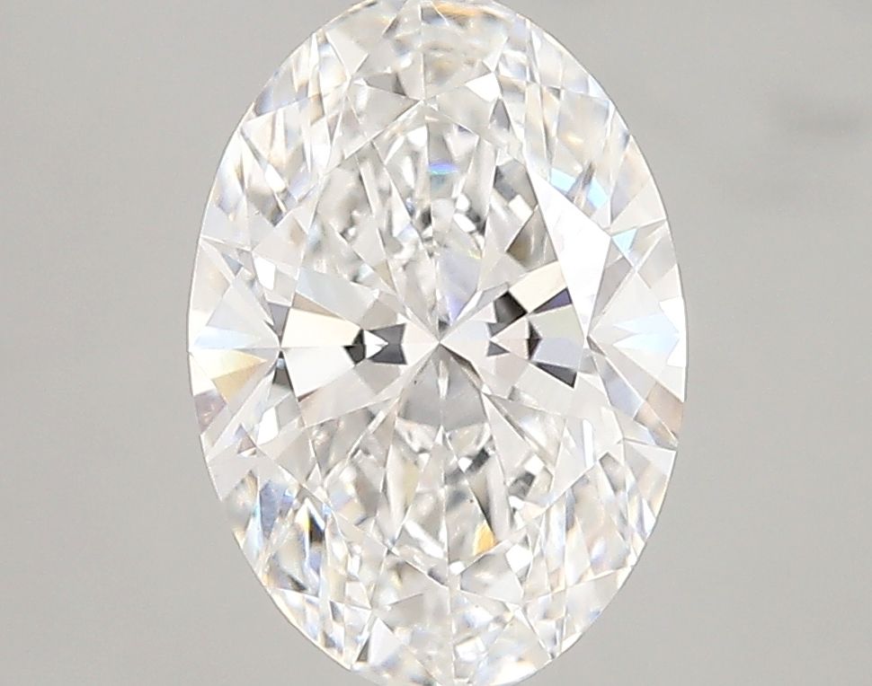 2.65 Carat Oval Lab Diamond with  Cut Diamond in 14KT  view 1
