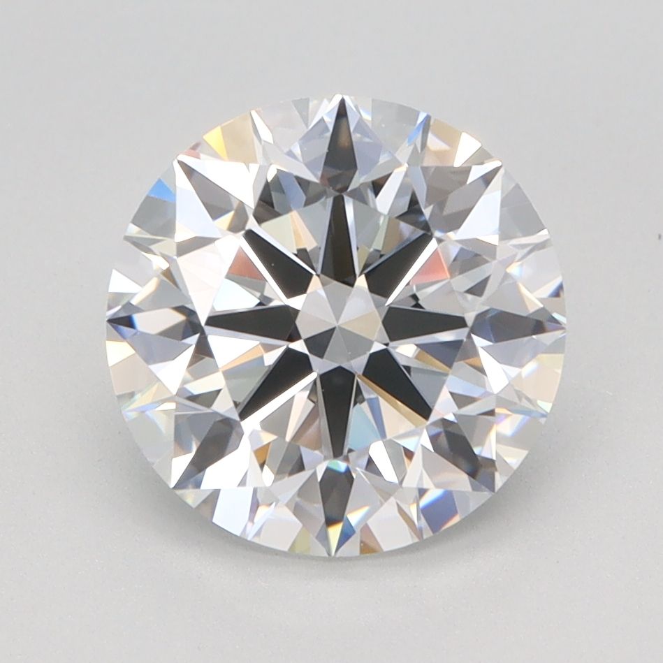 2.45 Carat Round Lab Diamond with  Cut Diamond in 14KT  view 1
