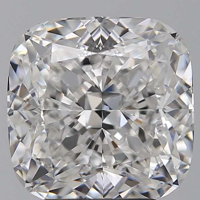 3.86 Carat Cushion Lab Diamond with  Cut Diamond in 14KT  view 1
