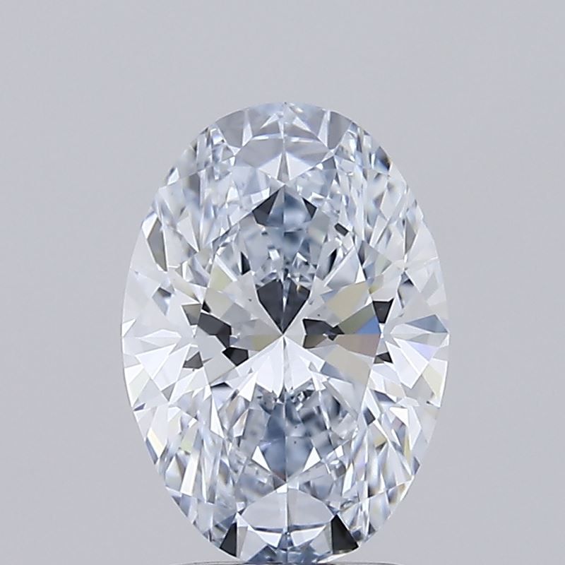 2.3 Carat Oval Lab Diamond with  Cut Diamond in 14KT  view 1
