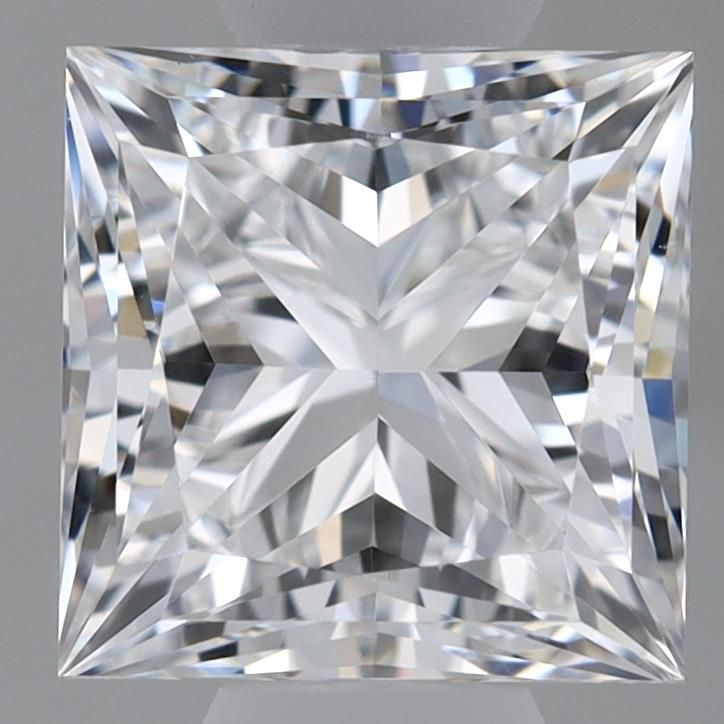 1.09 Carat Princess Lab Diamond with  Cut Diamond in 14KT  view 1
