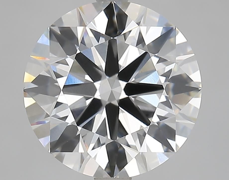 4.34 Carat Round Lab Diamond with  Cut Diamond in 14KT  view 1
