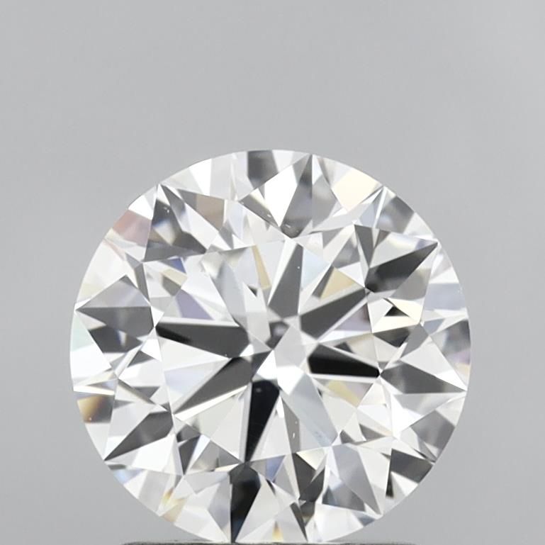 1.75 Carat Round Lab Diamond with  Cut Diamond in 14KT  view 1
