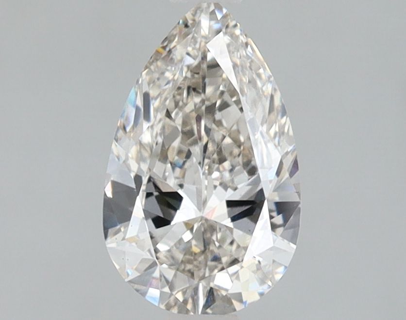 1.0 Carat Pear Lab Diamond with  Cut Diamond in 14KT  view 1
