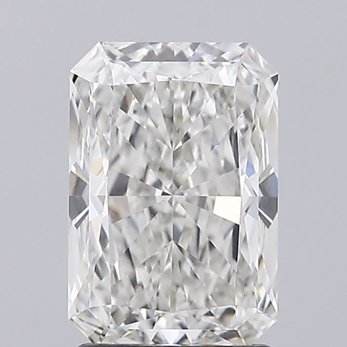 1.86 Carat Radiant Lab Diamond with  Cut Diamond in 14KT  view 1
