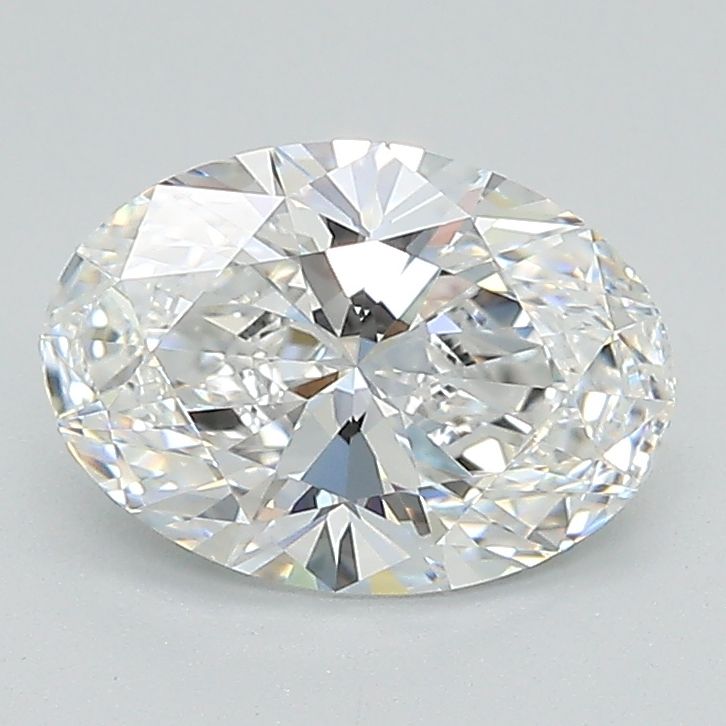 1.4 Carat Oval Lab Diamond with  Cut Diamond in 14KT  view 1
