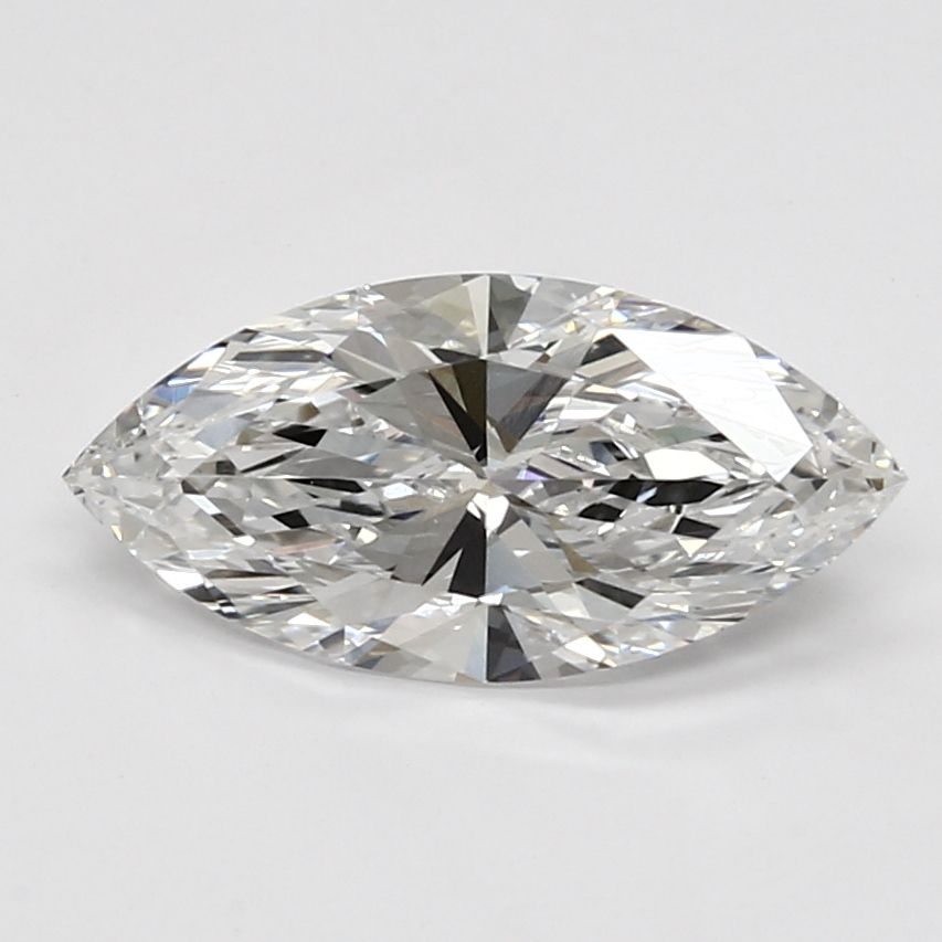 1.9 Carat Marquise Lab Diamond with  Cut Diamond in 14KT  view 1
