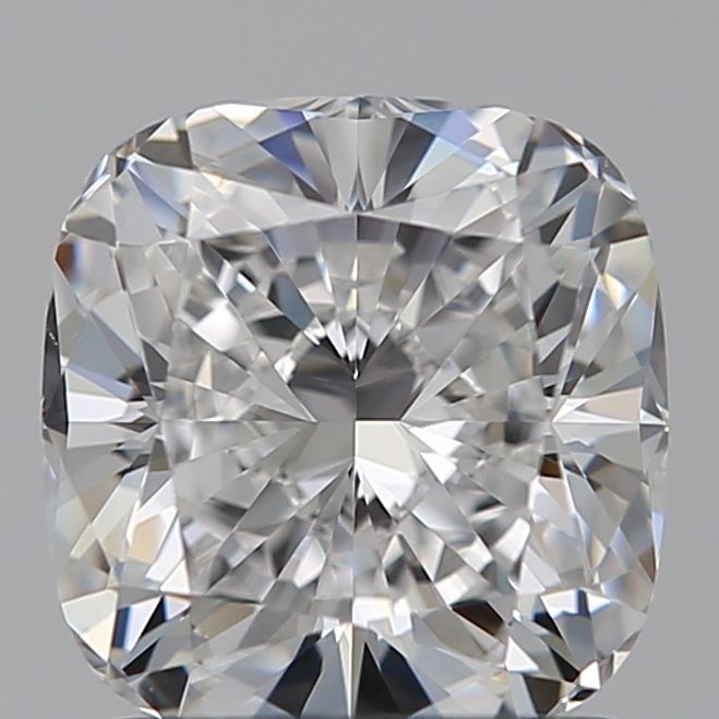 1.5 Carat Cushion Lab Diamond with  Cut Diamond in 14KT  view 1
