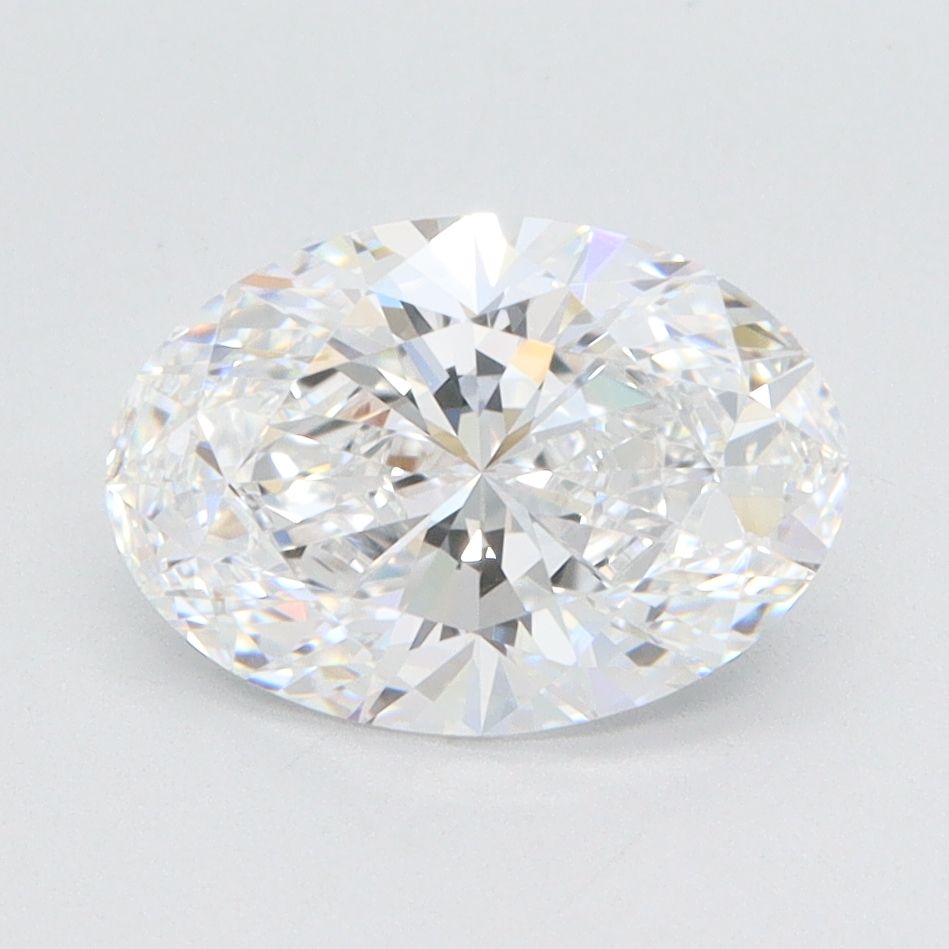 1.72 Carat Oval Lab Diamond with  Cut Diamond in 14KT  view 1

